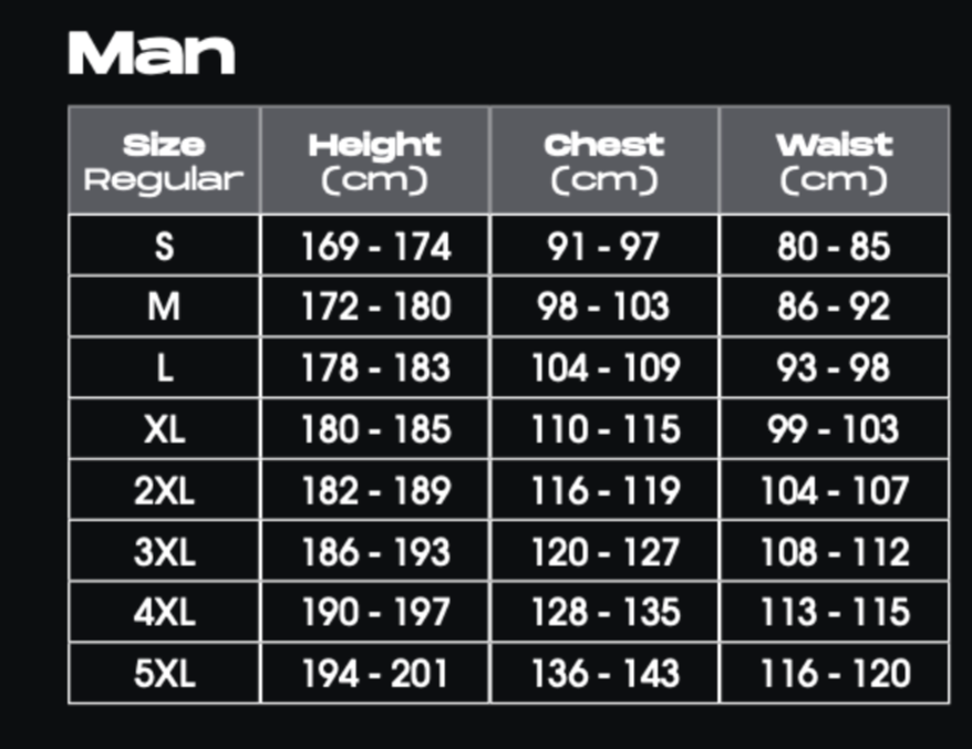 Таблица размеров - Мотоджинсы LS2 Vision Evo Man Jeans Blue XL